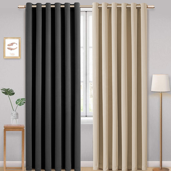 Eyelet heading curtains